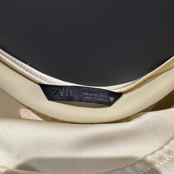 Zara champagne Maxi Dress with Spaghetti Straps and open back - Picture 13 of 13